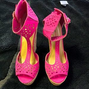 Just Fab platform wedges. Excellent condition!